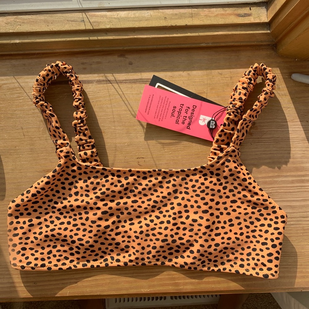 Blackbough cheetah print swimsuit top